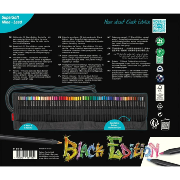 Crayons de couleur Black Edition 72 couleurs Mine tendre Trousse roulée Faber Castell