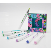 Marqueurs Acrylique Graph'It Go 12 couleurs Floral Double-Pointe Sans amorçage
