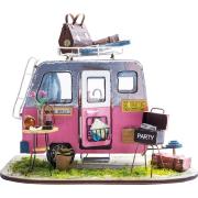 Kit Maquette 3D Caravane à fabriquer Happy Camper 20 cm