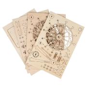 Maquette Bois Manège Grande Roue 16,5 cm Puzzle 3D de 120 pièces TG401 Rolife