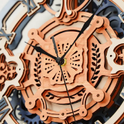 Maquette en bois Horloge murale Romantique 65 cm LC701 231 pièces à fabriquer Rokr