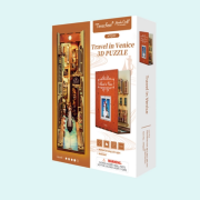 Kit Maquette Book Nook à fabriquer Voyage à Venise 18x8x24.5 cm HTQ107 Serre-livres Venise Miniature 3D