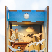 Kit Maquette Book Nook à fabriquer Sirène Fond Marin 18x8x24.5 cm HTQ112 Serre-livres Mermaid Story Miniature 3D