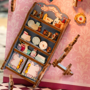 Kit Maquette Book Nook Alice au Pays des Merveilles 18x8x24.5 cm HTQ128 Serre-livres Alice's Adventure Miniature 3D