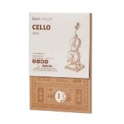 Maquette Bois Musique Violoncelle 20cm Puzzle 3D de 58 pièces