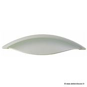 Poignée de meuble coquille moderne aluminium 130mm