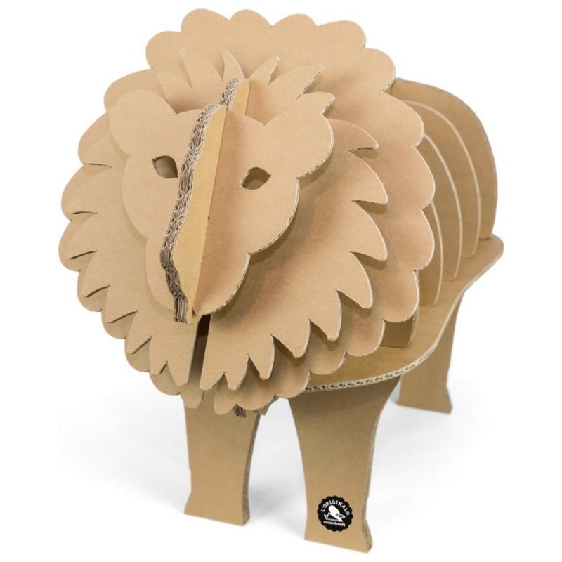 Etagère Lion en carton à fabriquer Taille M Cocorikraft