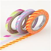 Masking Tape Slim Twist B - Set 3 Rouleaux 6mm x 10m