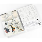 Livre de Coloriage d'Artiste Japan 16 feuilles 180g 24x34 cm Pepin Press