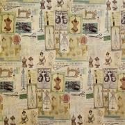 Papier italien imprimé Couture Ancienne 50x70 cm Kartos