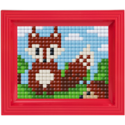 Kit Tableau en Pixels XL Renard 10x12 cm avec Cadre 480 Pixels XL Pixel Hobby
