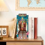 Kit Maquette Book Nook à fabriquer Scène de Rue 23x13x25cm TGB13 Serre-livres Street Scene 3D miniature Rolife