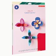 Fleurs murales 3 Fleurs 19 cm 41 pièces Cobalt Cocktail Déco carton 3D Studioroof