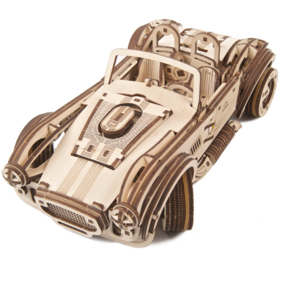 Ugears Maquette Bois Voiture Drift Cobra Racing Puzzle 3D Mécanique 370 pièces