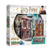 Maquette Harry Potter Diagon Alley Chemin de Traverse 450 pièces 55x19x21 cm Mini Wrebbit 3D Puzzle