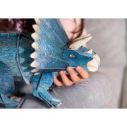 Dinosaure Tricératops en carton à construire Maquette 3D et Livre Sassi Junior