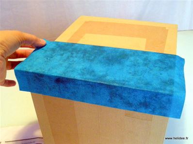 Tuto DIY Fiche pour fabriquer boite en carton - décoration collage papier 
