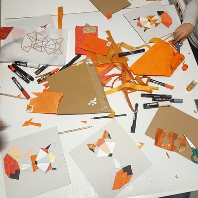 2302-atelier-enfant-tableau-renard-geometrique