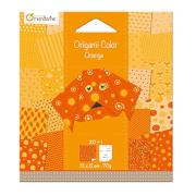 Papier Origami Color 20 feuilles 12x12 cm Orange Avenue Mandarine