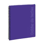 Cahier de Texte Sporty 17x22 cm Spirale métal VIOLET