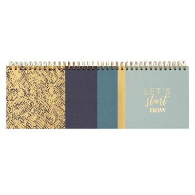 Calendrier du bureau Semainier Let's Start Now Weekly planner Bleu ArteBene