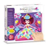 Coffret Peinture au Doigts 6 Tableaux Monde Féérique 3 ans Crealign