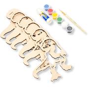 Kit créatif en Bois à peindre Dinosaure T-Rex Creatif Wood