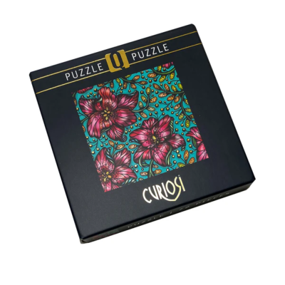 Mini-Puzzle Q11-3 Casse-tête Gold Orchidée 72 pièces 12.5x12.5 cm Curiosi