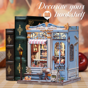 Kit Maquette Sweet Marie 20x15x16 cm CWGC207 Boutique Confiserie 3D avec Terrasse Cutebee