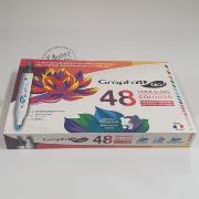 Marqueurs Acrylique Graph'It Go 48 couleurs Double-Pointe Sans amorçage