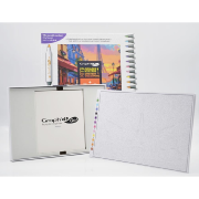 Kit Coloriage Mystère City Sunset 12 Marqueurs Acrylique Graph'It Go et 8 Cartes