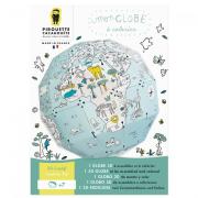 Kit créatif Globe à construire et colorier 27 cm Pirouette Cacahouète