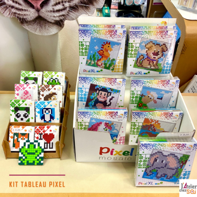 [Pixel art] Kits pour Mini tableaux de pixels en plastique biosourcé