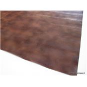 Simili cuir effet poney marron 70x100 cm