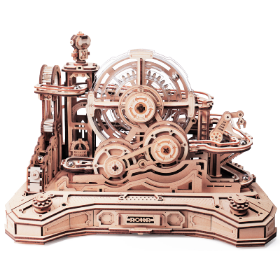 Maquette en bois circuit à billes 30x20x21 cm EGC01 653 pièces Gear Ball Challenge Rokr
