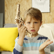 Maquette Bois Pistolet Corsac M60 24cm Puzzle 3D de 102 pièces LQ401 Rokr