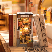 Kit Maquette Book Nook à fabriquer Sakura Wine Alley 19x11x22cm TGB11 Serre-livres Ruelle Japonaise 3D miniature Rolife