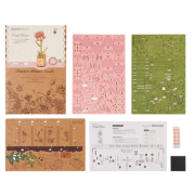 Maquette Bois Pot de Fleurs Rose Rose Puzzle 3D de 104 pièces TW041 Rolife