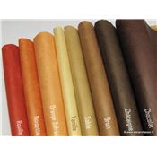 Papier népalais uni couleur Orange Safran Feuille 50x75 cm Lokta Fait-main