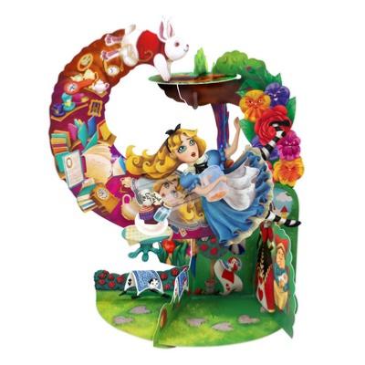 Carte suspendue 3D Alice au Pays des Merveilles Pendulum Cards Santoro