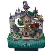Kit Boîte à musique Chateau Magique 19 cm Puzzle 3D Bois mécanisme à manivelle 111 pièces Tonecheer