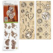 Ugears Maquette Bois  Horloge à Engrenages 9cm Puzzle 3D Mécanique  43 pièces