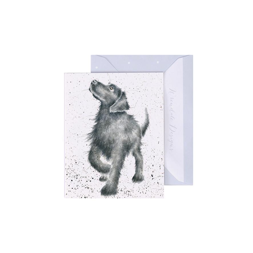Carte Miniature Chien Noir 9x7 Cm Wrendale Carte Miniature Chien Noir 9x7 Cm Wrendale