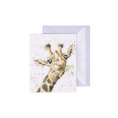 Carte miniature Girafe 9x7 cm Wrendale