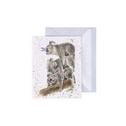 Carte miniature 3 Koalas 9x7 cm Wrendale