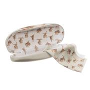 Etui à Lunettes Lapin Lièvre Boîtier et Chiffon Wrendale