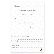 Cartes d'invitation Anniversaire Petite Chouette X8