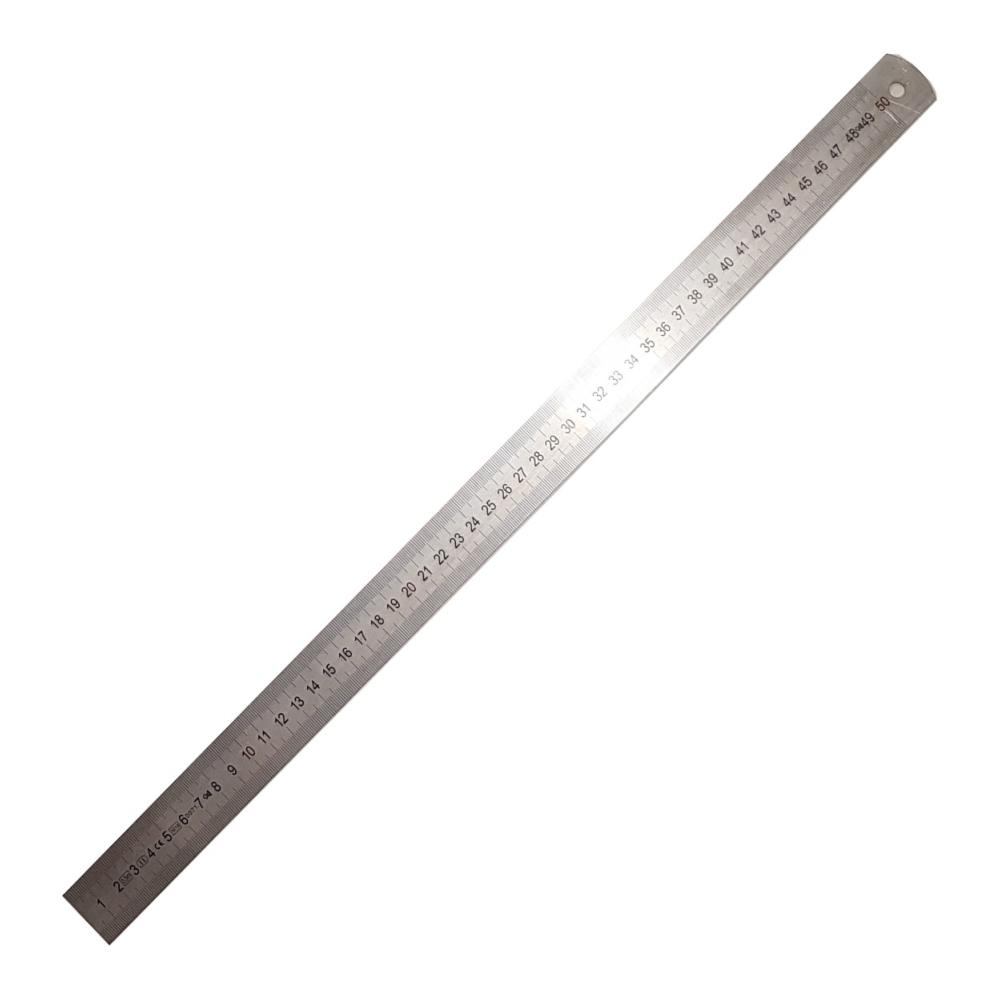 Reglet inox 15cm avec mesures métriques et impériales SILVERLINE