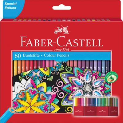 Etui Accordéon 60 Crayons de Couleur Faber Castell