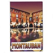 Magnet Montauban Place Nationale Aimant Rectangle 45x68 mm Collection 1 Hélidée